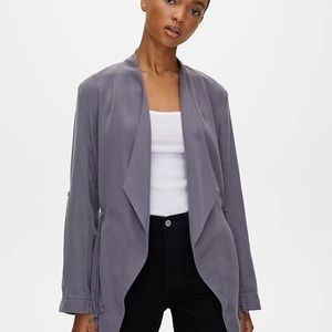 Aritzia Babaton Calipso Jacket in Mineral Grey.